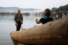 Einbaum Einwasserung, 08