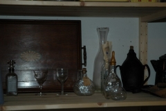 Glaeser und Flaschen